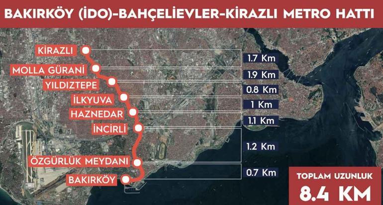 İstanbula bir metro hattı daha Açılış için gün sayıyor