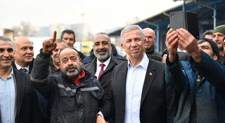 Ankara Büyükşehir Belediye Başkanı Yavaş, hal esnafı ile bir araya geldi