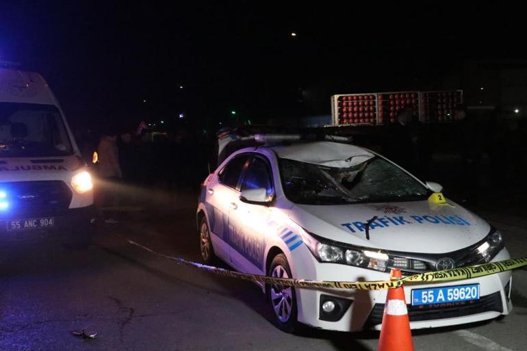 Kazadan kaçan araç polise çarptı: 1 şehit