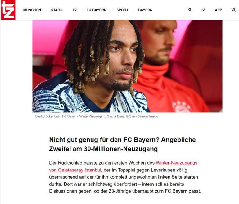 ÖZEL | Bayern Münihte Sacha Boey krizi Geldiği gibi gidiyor