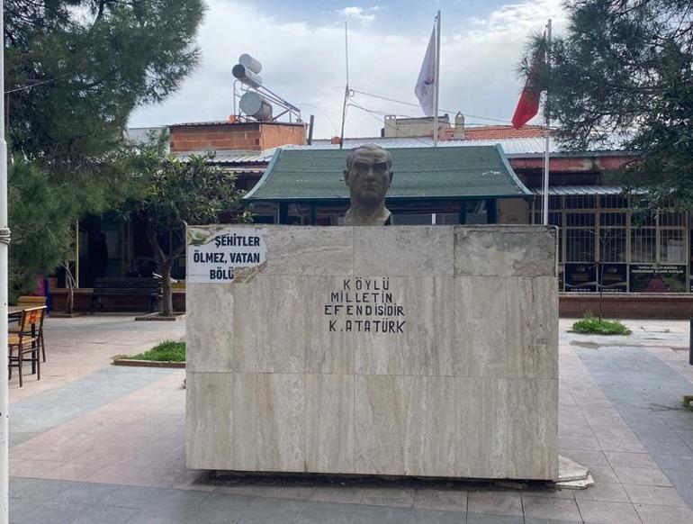 Yer: Manisa Baltayla Atatürk büstüne saldırı