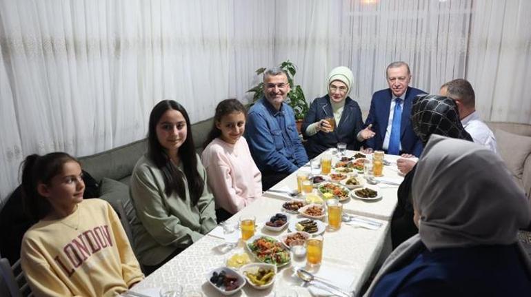 Cumhurbaşkanı Erdoğan iftarda misafir olmuştu O aile heyecanını paylaştı