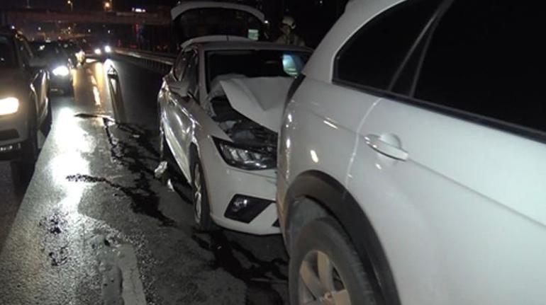 İstanbul Avcılarda feci kaza 4 araç birbirine girdi