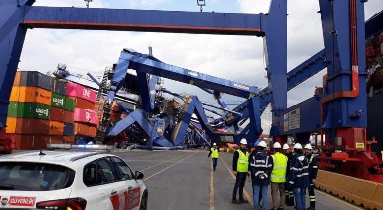Liman kazasının görüntüleri ortaya çıktı 40 milyon dolarlık hasar olduğu tahmin ediliyor
