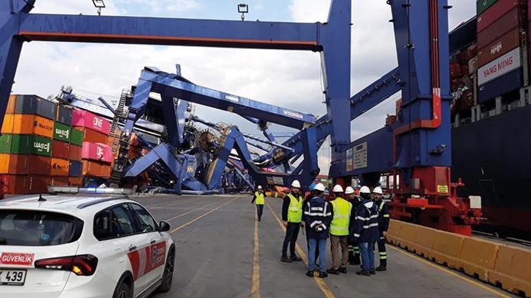 Kocaelide geminin çarptığı liman işletmesinden açıklama: Operasyonlarımız kesintisiz devam etmektedir