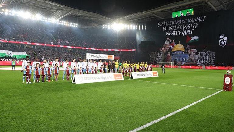 Trabzonspor-Fenerbahçe maçı öncesi anlamlı koreografi
