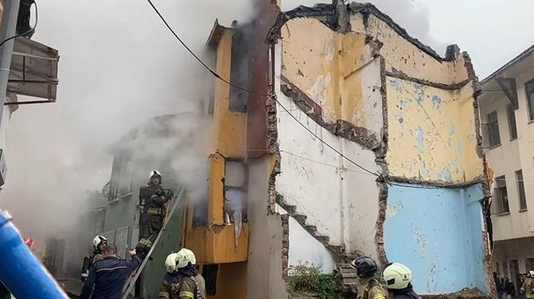 Fatihte binada yangın Bir kişi öldü