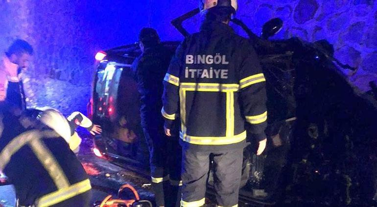 Bingölde 2 feci kaza 2 kişi öldü, 4 kişi yaralandı