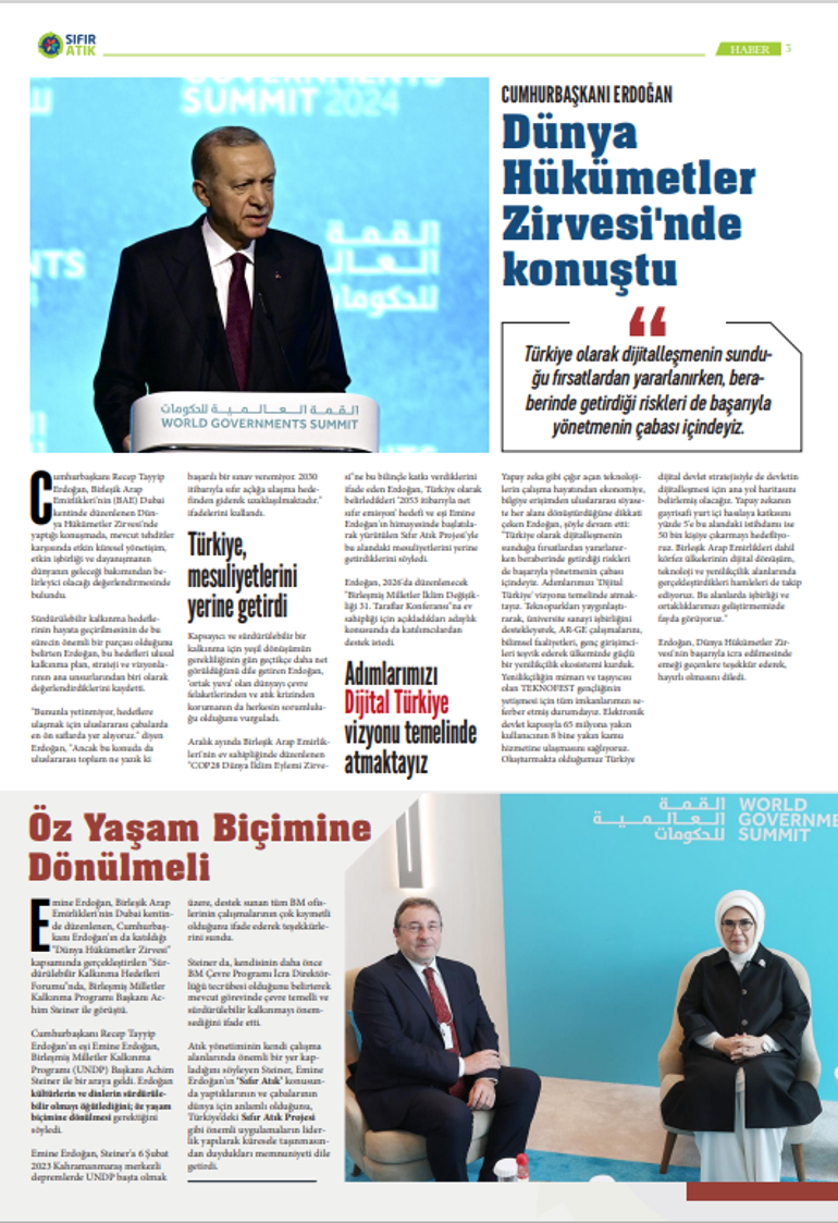 Bakan Özhaseki açıkladı: Sıfır Atık gazetesi yayında