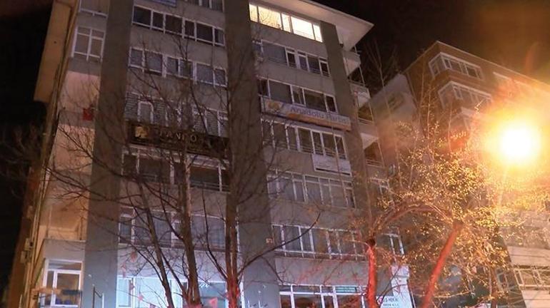 Ankarada 7 katlı binada çıkan yangın kısa süreli paniğe neden oldu