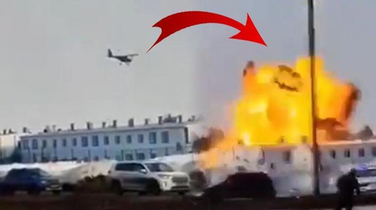 Dünyada son dakika... Rusyada drone fabrikasına kamikaze saldırısı, korkunç görüntüler