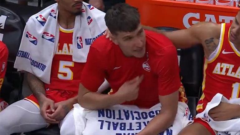 NBAde Bogdanovic çıldırdı Kendi koçunun üzerine yürüdü