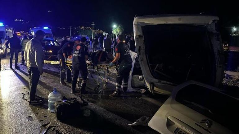 Muğla Milasta korkunç kaza 7 kişi yaralandı