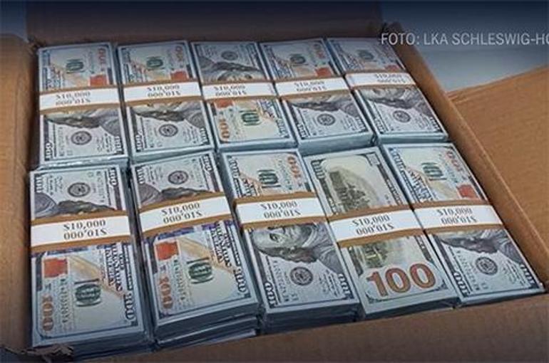 Güngörenden Almanyaya sahte 103 milyon dolar Koli koli paralar yakalandı
