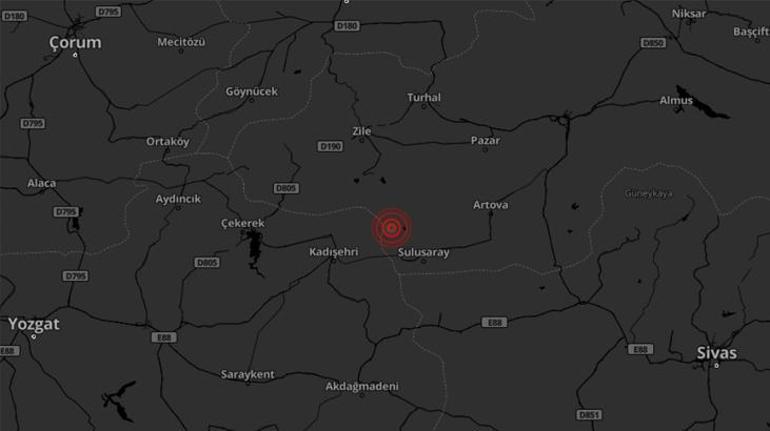 SON DAKİKA Tokatta 4,7 büyüklüğünde deprem AFAD duyurdu