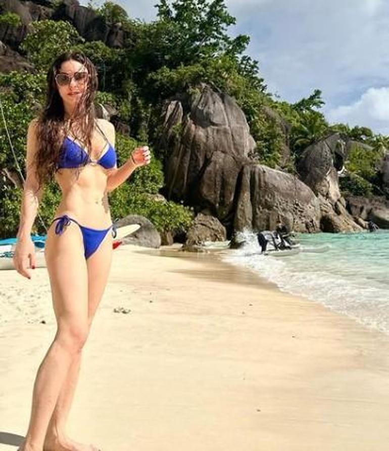 Defne Samyeli Maldivlere gitti Bikinili pozlarına beğeni yağdı