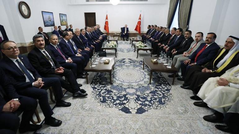 Cumhurbaşkanı Erdoğan, Sünni ve Türkmen toplumu temsilcileriyle görüştü