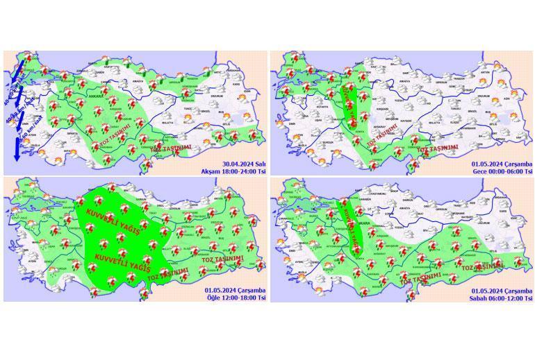 Son dakika Meteoroloji 28 il için uyardı Ankara sele teslim Neredeyse tüm yurtta sağanak var