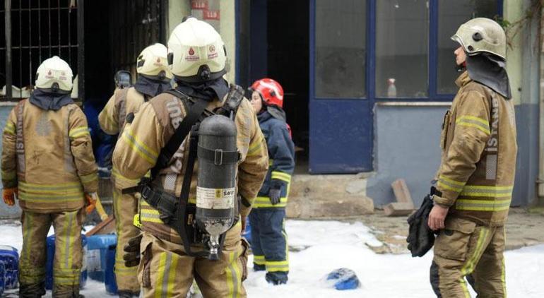 Başakşehirde patlama Alevlerin arasından sürünerek çıktı