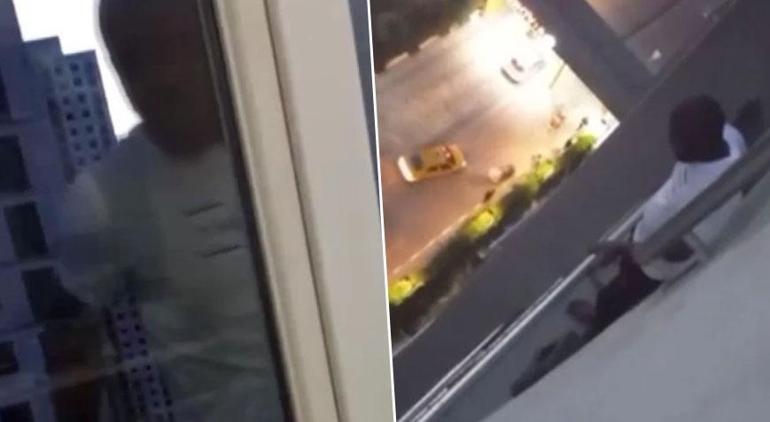Esenyurtta şoke eden görüntü Rezidansın 18. katından balkonlara atlayarak kaçtı