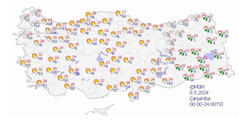 Meteoroloji hava durumu raporunu yayımladı: 11 ile dikkat Kuvvetli geliyor