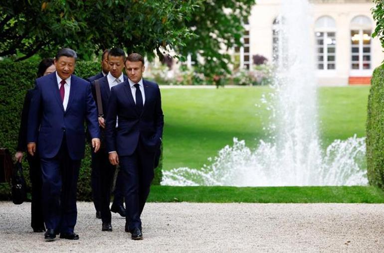 Çinden 5 yıl sonra Avrupa turu Macron ve von der Leyen ile görüştü