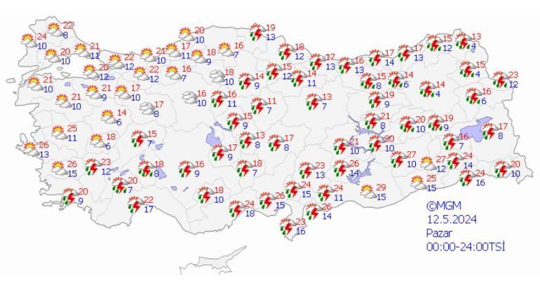 Stambuł, Izmir, Antalya... UWAGA NA ALERT POGODOWY 13