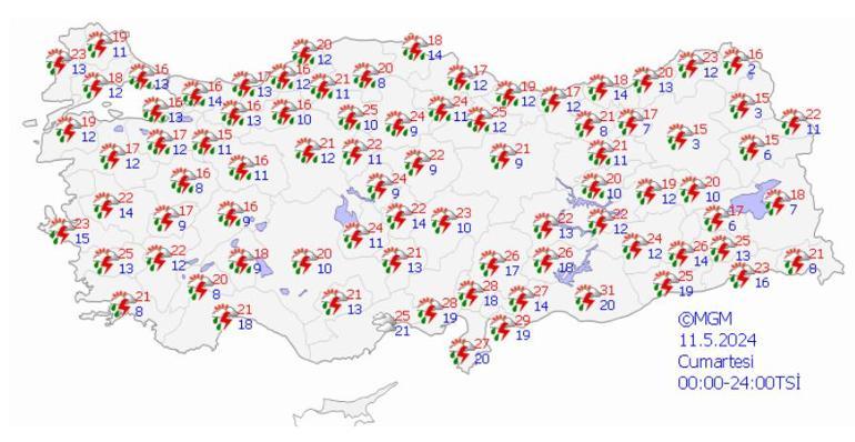 Stambuł, Izmir, Antalya... Uważaj na ostrzeżenie pogodowe 13 z rzędu od Służby Meteorologicznej
