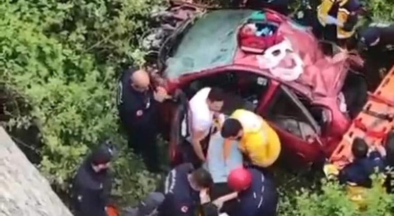 İstinat duvarından düşen otomobildeki bir genç futbolcu daha yaşamını yitirdi