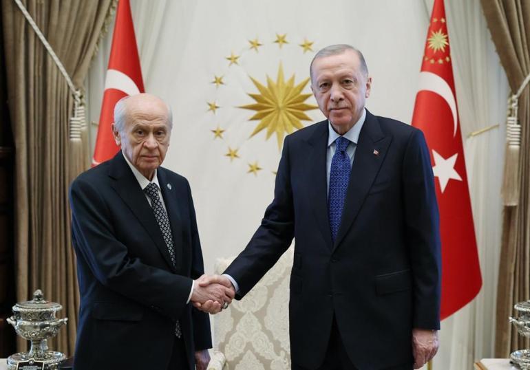 Cumhurbaşkanı Erdoğan ile MHP Genel Başkanı Bahçeli bir araya geldi