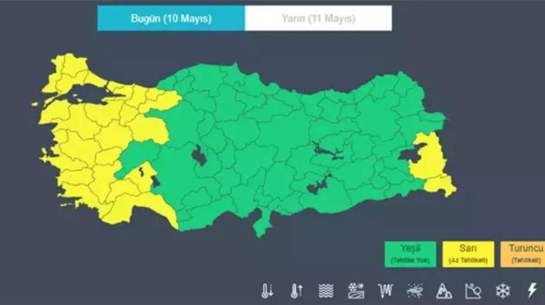 Meteoroloji yeni hava durumu haritasını yayımladı Hafta sonu plan yapanlar dikkat