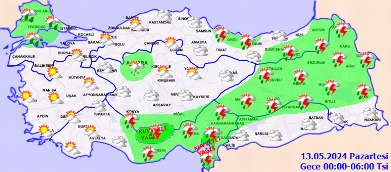 Adana ve Hatayda sağanak yağış Meteorolojiden yeni uyarı geldi