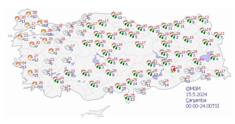 Meteoroloji tek tek saydı: 16 ile uyarı Kuvvetli geliyor