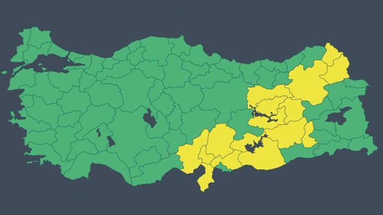 Meteoroloji tek tek saydı: 16 ile uyarı Kuvvetli geliyor