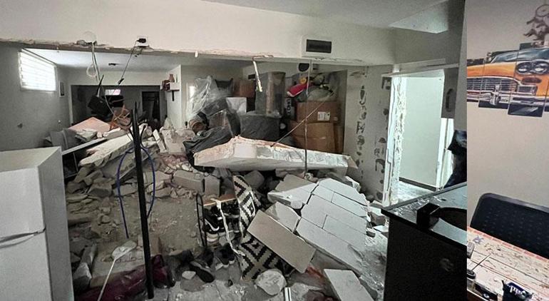 Apartman dairesinde patlama Duvarlar çöktü, kapılar yerinden söküldü