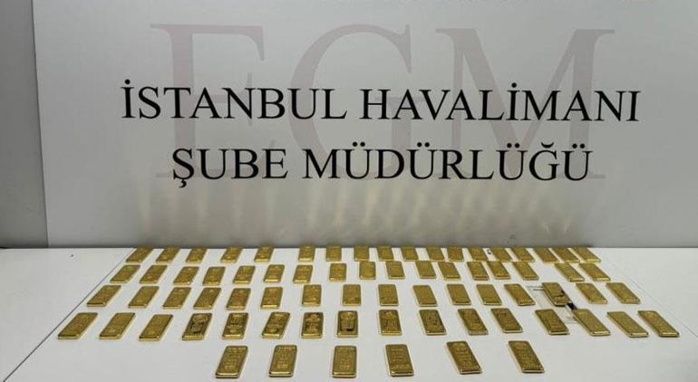 Yer: İstanbul Havalimanı 73 kilo külçe altın bebek arabasından çıktı