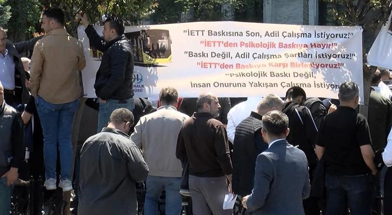 Özel Halk Otobüsü sahiplerinden İBB önünde eylem