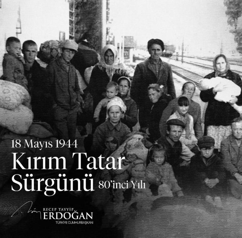 Cumhurbaşkanı Erdoğandan Kırım Tatar Sürgünü mesajı