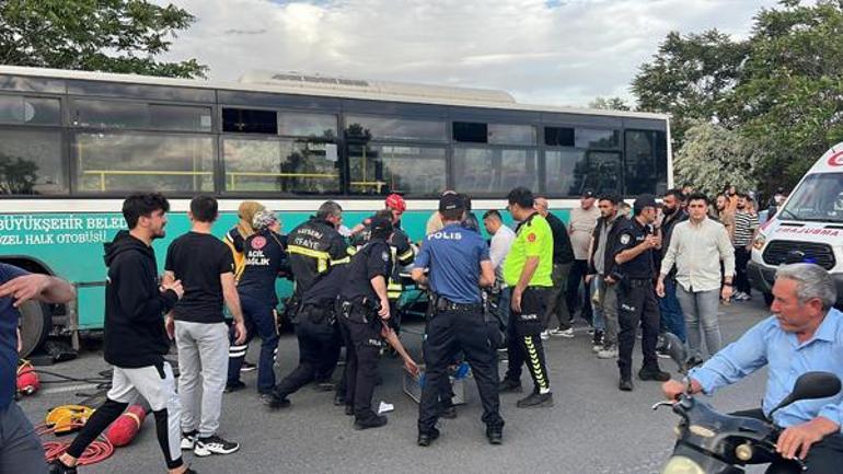 Kayseride özel halk otobüsü faciası Anne öldü, oğlu yaralandı