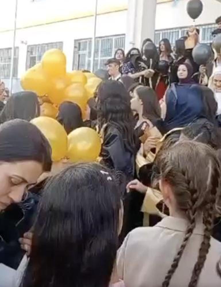 Mezuniyet töreninde helyum gazlı balonlar bomba gibi patladı: 8 öğrenci yaralandı
