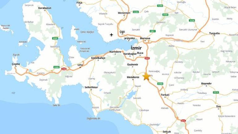 Son dakika: İzmirde 3.2 büyüklüğünde deprem
