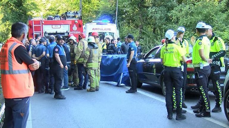 Sarıyerde feci kaza Mahalle muhtarı hayatını kaybetti