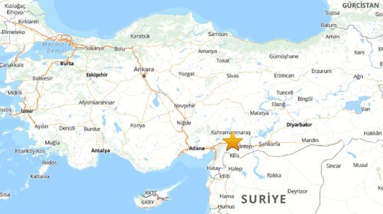 Kahramanmaraşta korkutan deprem AFAD duyurdu