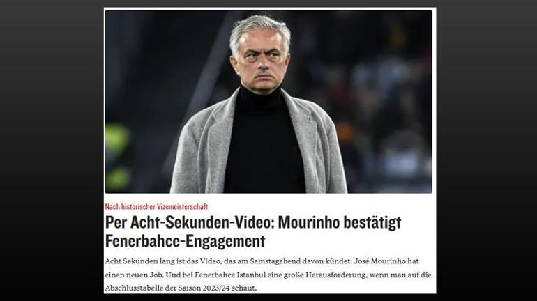 Mourinho ve Fenerbahçe, Avrupada manşetlerde Aziz Yıldırım detayı