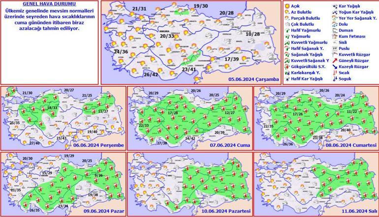 Son dakika… Meteoroloji haritayı güncelledi Serinleyeceğiz