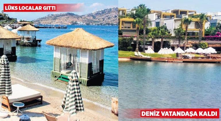 Denizi işgal eden localar kaldırıldı