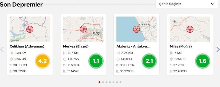 Son dakika... AFAD duyurdu Adıyamanda 4.2 büyüklüğünde deprem