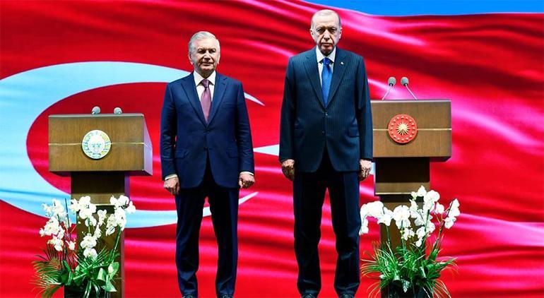 Türkiye-Özbekistan arasında tarihi gün Mirziyoyeve devlet nişanı verildi