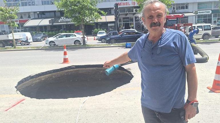 Ankarada yol çöktü, 10 metrelik çukur oluştu: Bundan sonra da olacaktır