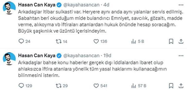 Hasan Can Kaya: İtibar suikasti var